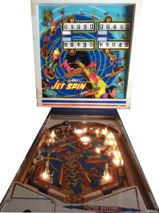 Flipper Gottlieb Jet Spin révisé à l'atelier
